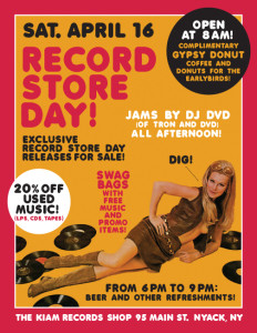 Record Store Day Kiam Records Shop 2016