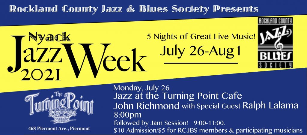Nyack Jazz Week John Richmond With Special Guest Ralph Lalama Visit Nyack