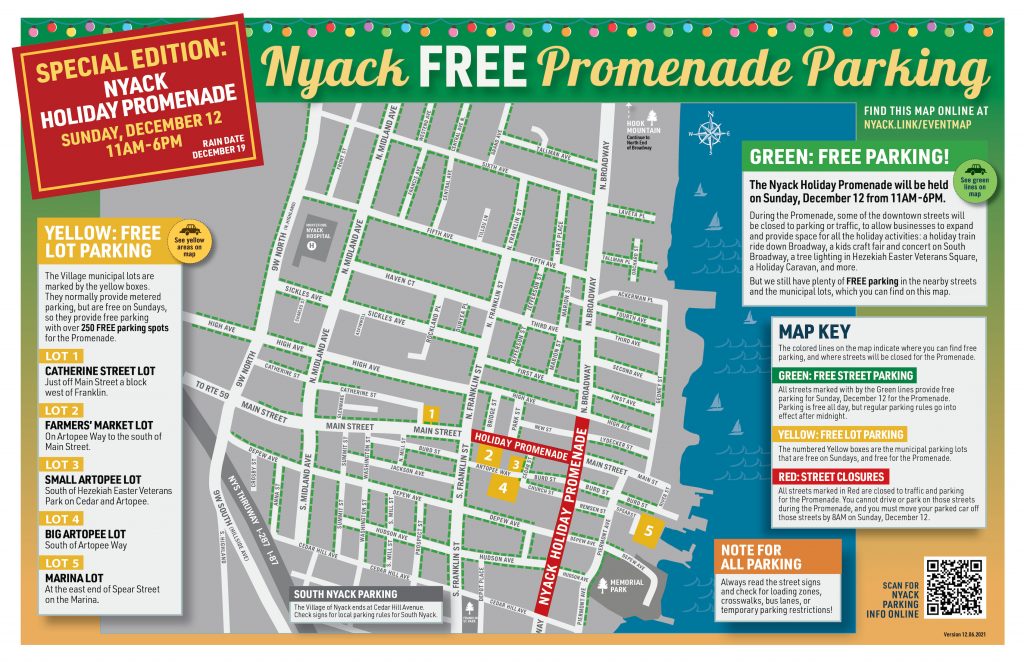 Parking Map for Nyack Promenade